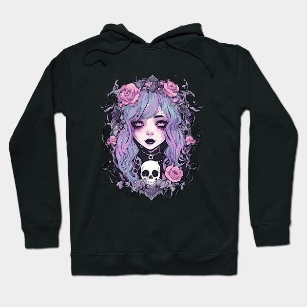 Goth Emo Girl Hoodie by Venus Doom